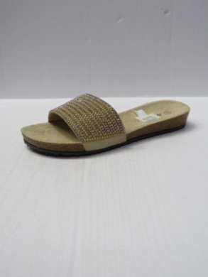 Klapki damskie na płaskim (36-41) FRS-33 BEIGE