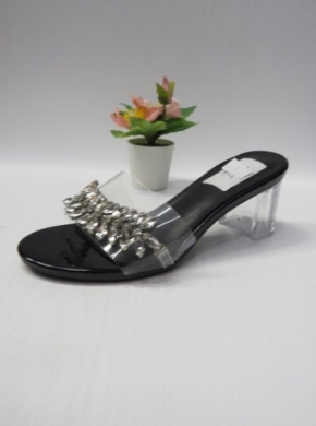 Klapki damskie na obcasie (36-41) YC193 BLACK