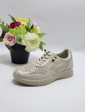 Buty sportowe damskie na płaskim (36-41) BK-610 BEIGE
