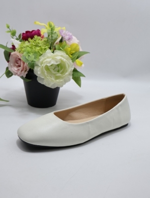 Baleriny damskie (37-42) 3543-2 WHITE