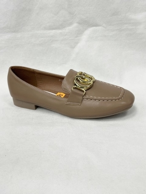 Mokasyny damskie na płaskim (36-41) W-232 KHAKI