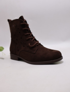 Botki damskie na płaskim (36-41) SA3207-7 BROWN