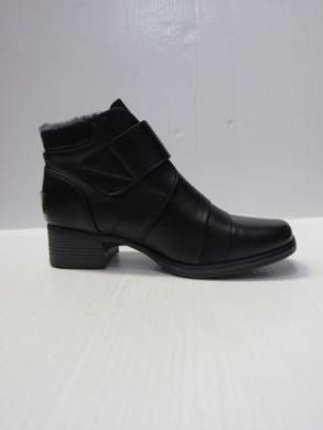 Botki damskie ocieplane na obcasie (37-42) 2665-1 BLACK