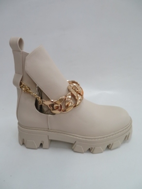 Botki damskie jesienne na płaskim (36-41) NC1226 BEIGE