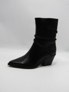 Botki damskie ocieplane na obcasie (36-41) 2023N60 BLACK