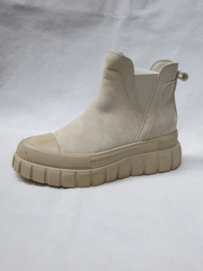 Botki damskie na płaskim (36-41) 8-3 BEIGE
