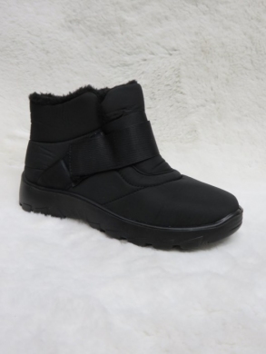 Botki damskie ocieplane na płaskim (36-41) JS2-10 BLACK