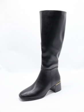 Kozaki damskie ocieplane na obcasie (36-41) JW181 BL