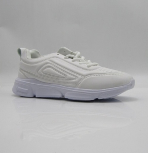 Buty sportowe damskie na płaskim (36-41) B8078-2 WHITE
