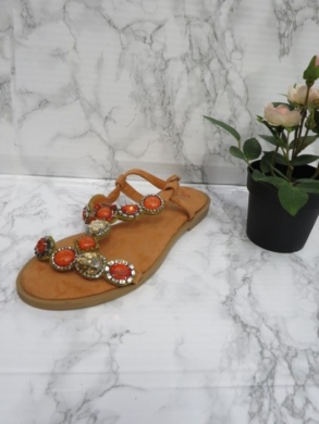 Sandały damskie na płaskim (36-41) T567 ORANGE