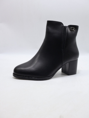 Botki damskie ocieplane na obcasie (36-41) X3707 BLACK