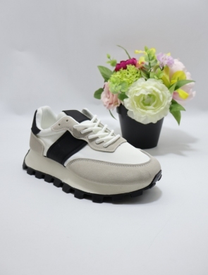 Buty sportowe damskie na płaskim (36-41) XBC-25611 WHITE
