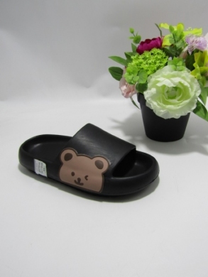 Klapki damskie na płaskim (36-41) SP46-1 BLACK