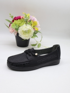 Mokasyny damskie na płaskim (36-41) 3604 BLACK