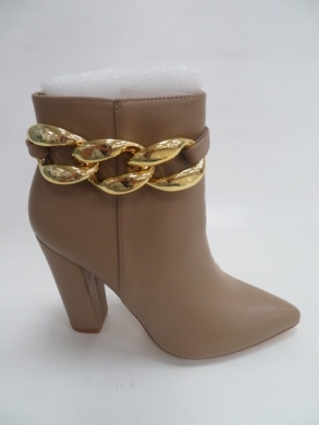 Botki damskie jesienne na obcasie (36-41) 2913 KHAKI