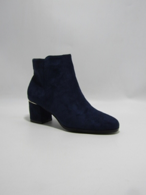 Botki damskie ocieplane na obcasie (36-41) 2607 NAVY