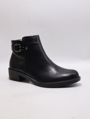 Botki damskie ocieplane na obcasie (37-41) R62 BLACK
