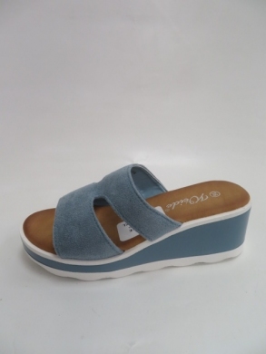 Klapki damskie na koturnie (36-41) Y608 BLUE