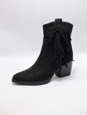 Botki damskie na obcasie (36-41) 68345 BLACK