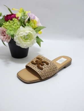 Klapki damskie na płaskim (36-41) S925 CAMEL