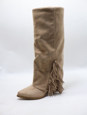 Kozaki damskie na obcasie (36-41) RXJ302 TAUPE