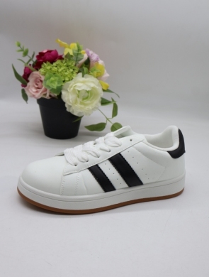 Buty sportowe damskie na płaskim (36-41) BAK-03 WHITE