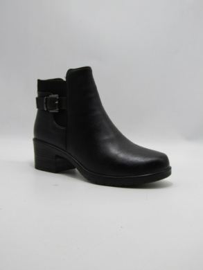 Botki damskie ocieplane na obcasie (37-42) 7108-1 BLACK
