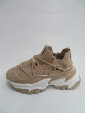 Sneakersy damskie niskie (36-41) 9205 KHAKI