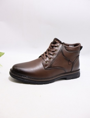 Botki męskie ocieplane (41-46) 0758 BROWN