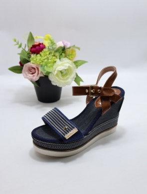 Sandały damskie na koturnie (39-41) DSHK-6 BLUE