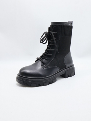 Botki damskie na płaskim (36-41) H0230 BLACK