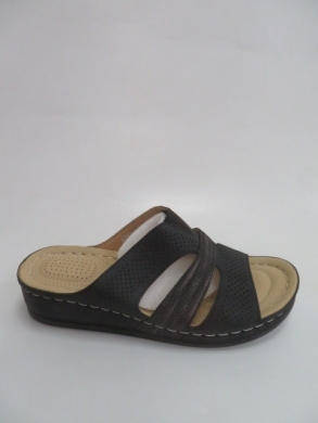 Klapki damskie na płaskim (36-41) 6769-1 BLACK