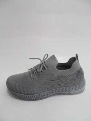 Buty sportowe damskie na płaskim (37-42) N1519 GREY