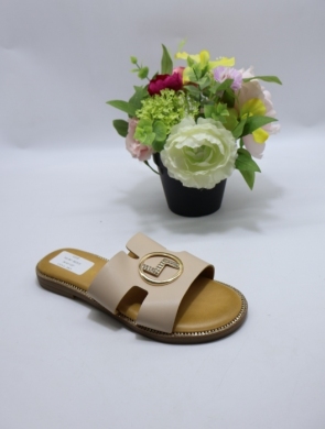 Klapki damskie na płaskim (36-41) ML307 BEIGE