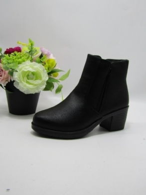 Botki damskie ocieplane na obcasie (36-41) Z2-21 BLACK