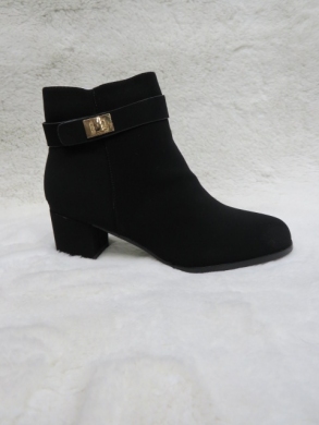Botki damskie ocieplane na obcasie (36-41) JX364 BLACK