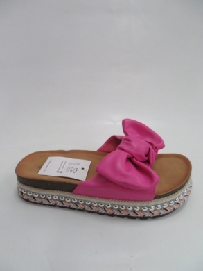 Klapki damskie na płaskim (36-41) 2305-6 FUCHSIA