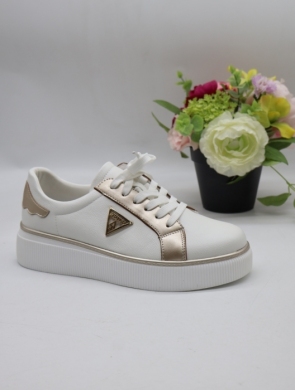 Buty sportowe damskie na płaskim (36-41) 6757 WHITE