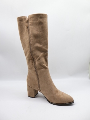 Kozaki damskie ocieplane na obcasie (36-41) RQ-07 KHAKI