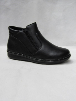 Botki damskie ocieplane na płaskim (36-41) 22T08-1 BLACK