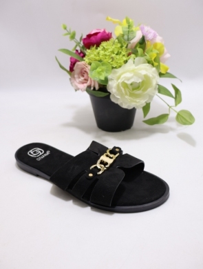 Klapki damskie na płaskim (36-41) M39 BLACK