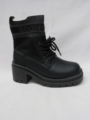Botki damskie na obcasie (36-41) AF1025 BLACK