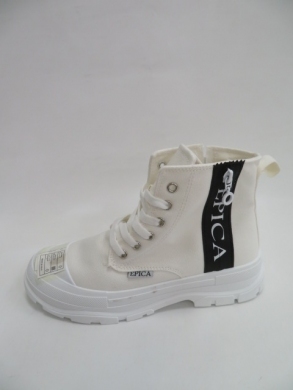 Trampki damskie na płaskim (36-41) X-2106 WHITE