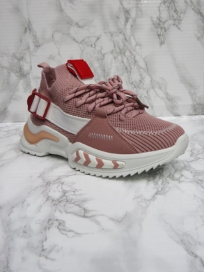 Buty sportowe damskie na płaskim (36-41) BO-709 PINK
