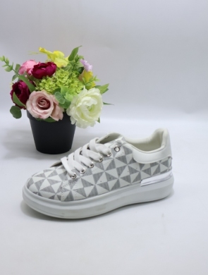 Buty sportowe damskie na płaskim (36-41) J-13 WHITE