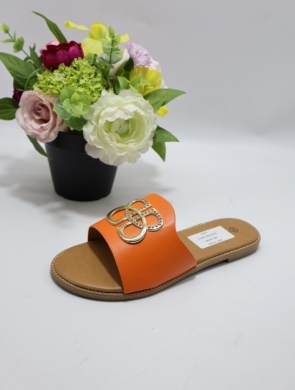 Klapki damskie na płaskim (36-41) Y2337 ORANGE