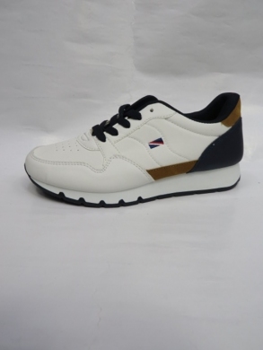 Buty sportowe damskie na płaskim (36-41) J-82 WHITE/CAMEL