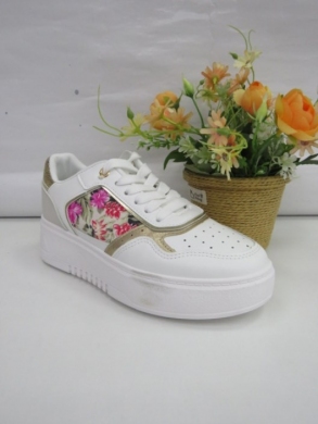 Buty sportowe damskie na płaskim (36-41) 8921 WHITE