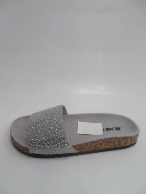 Klapki damskie na płaskim (36-41) 44506 GREY