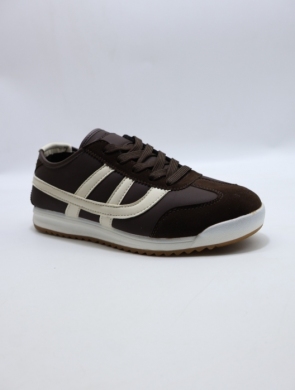 Buty sportowe damskie na płaskim (37-41) LXC8622 D.BROWN